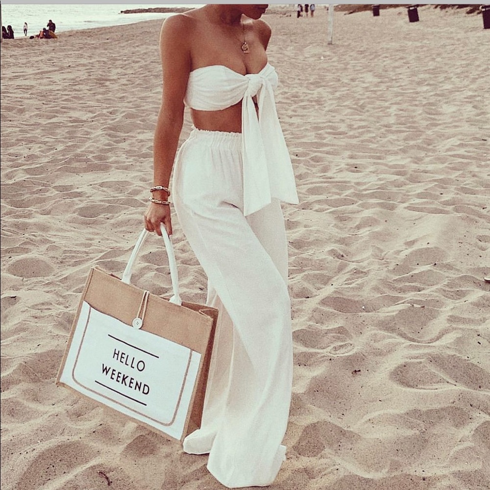 NWT $59 Weekend Tote Beach Shoulder Bag Carryon